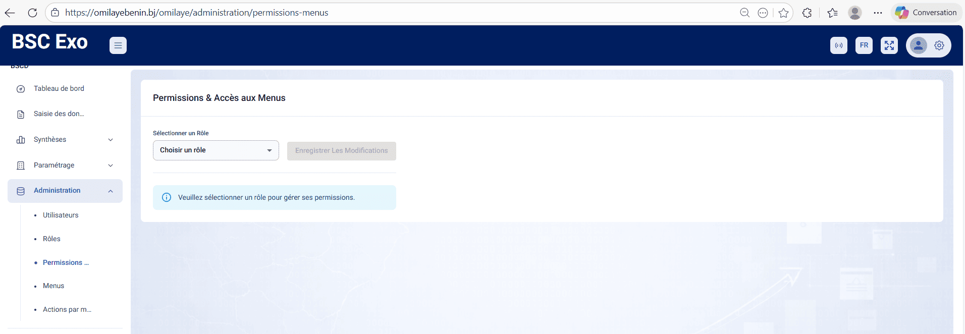 Gestion des permissions